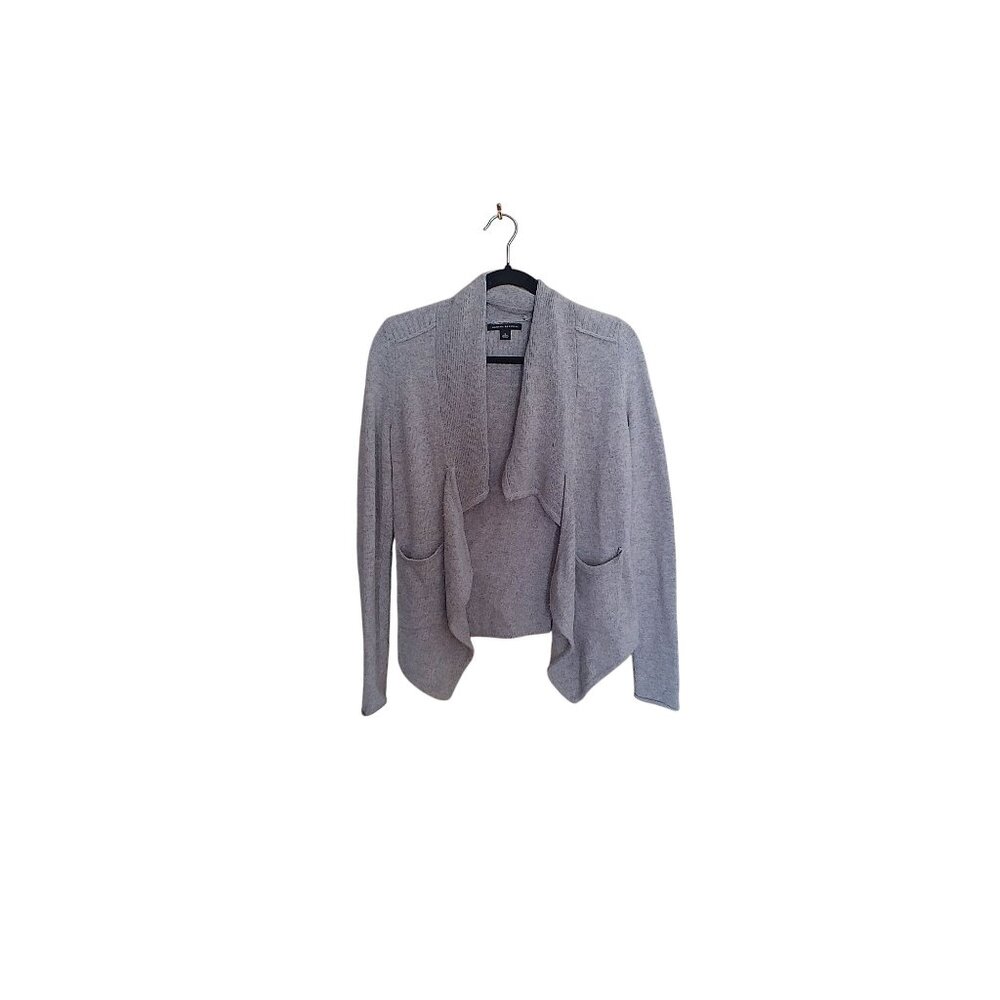 Banana Republic 45% Wool, 25% Viscose Open Water Fall Gray Cardigan Size Small - Picture 8 of 9